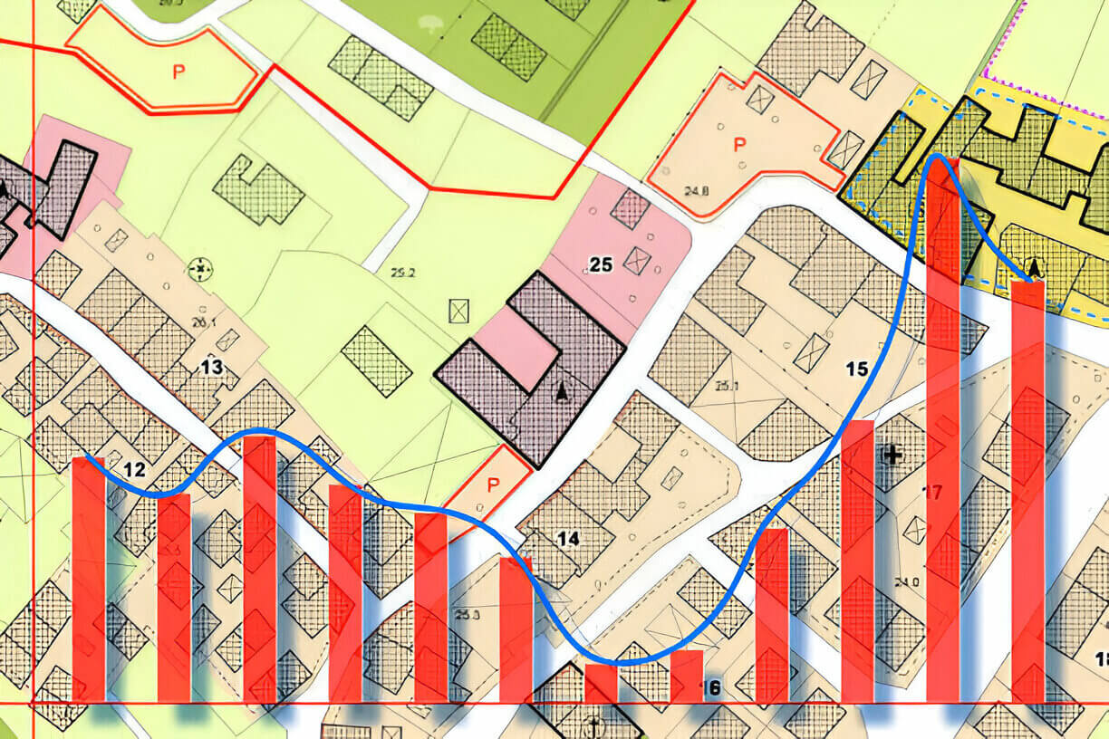 Storm Scout map and property data imagery